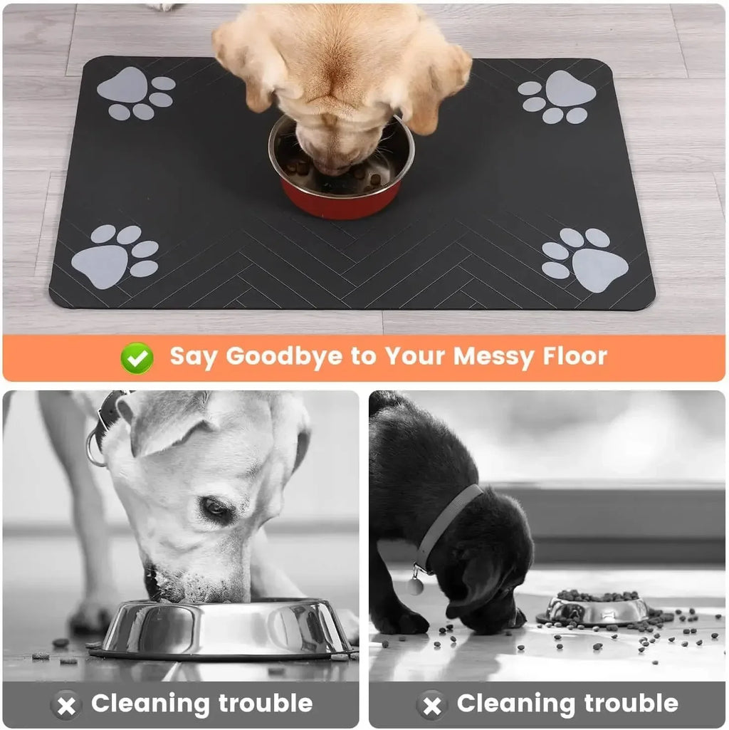 QuickDry™ Pet Feeding Mat
Ultra-Absorbent Waterproof Mat for Dogs & Cats