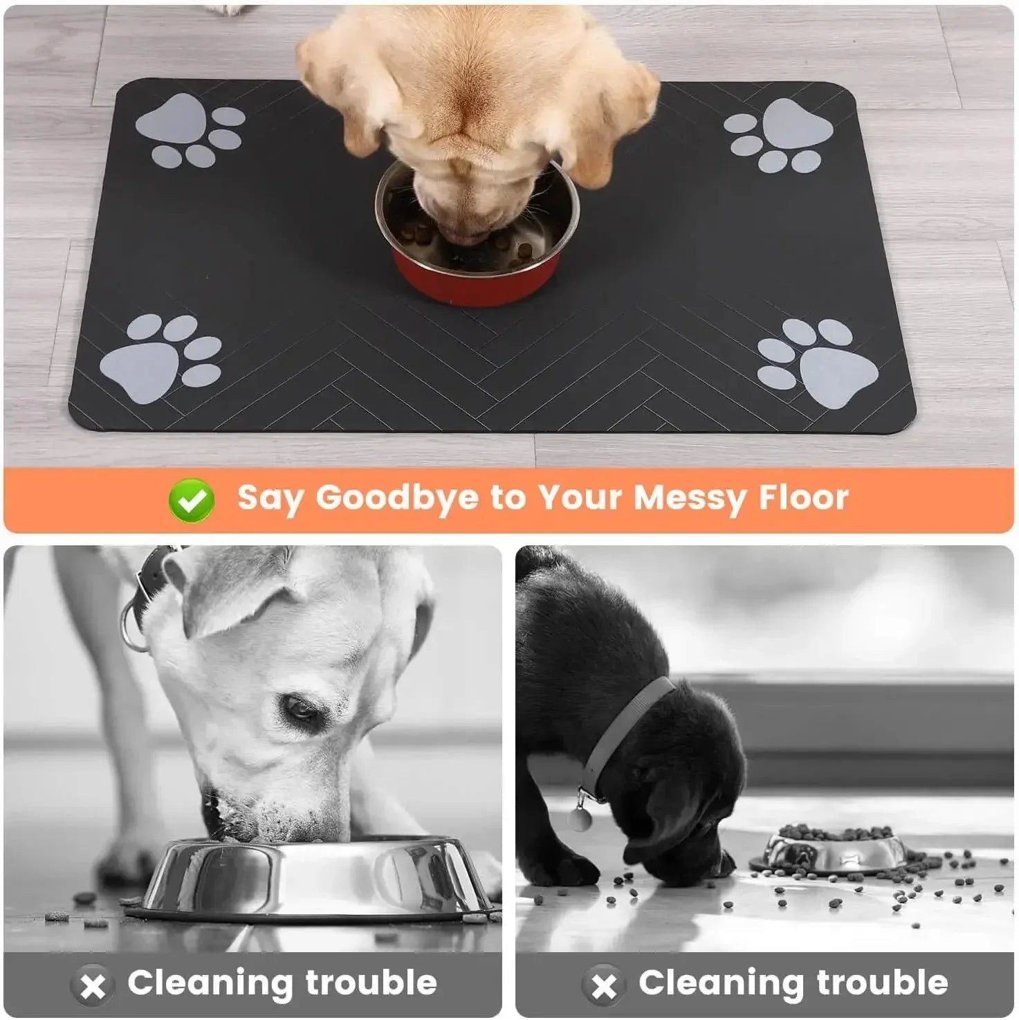 QuickDry™ Pet Feeding Mat
Ultra-Absorbent Waterproof Mat for Dogs & Cats
